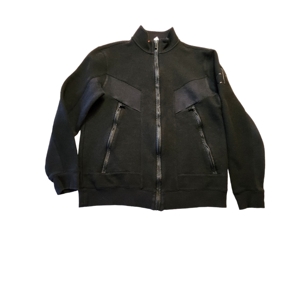 Calvin Klein Men's Black Zip Pockets Jacket Size Medium B5